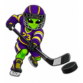 Alien Hockey Player - T-shirt / Hoodie