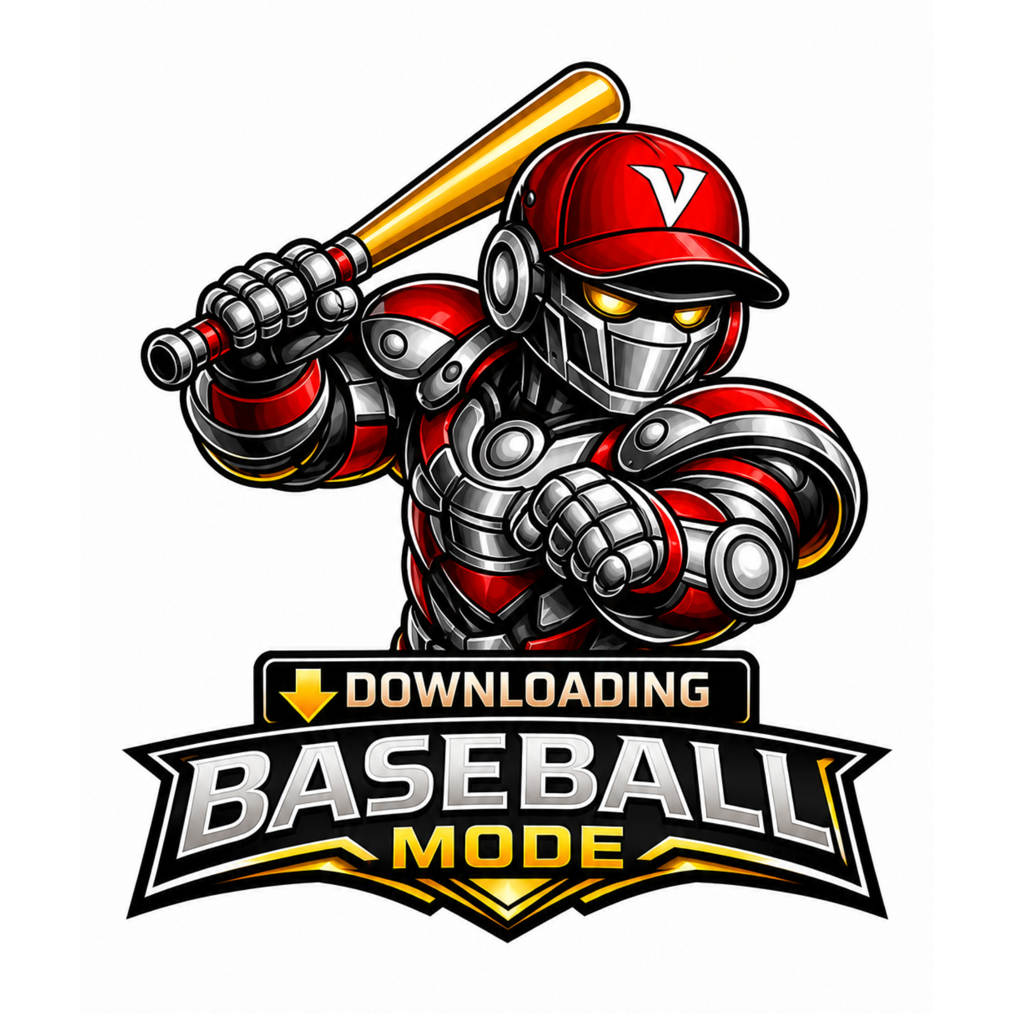 Baseball Player Robot - T-shirt / Hoodie