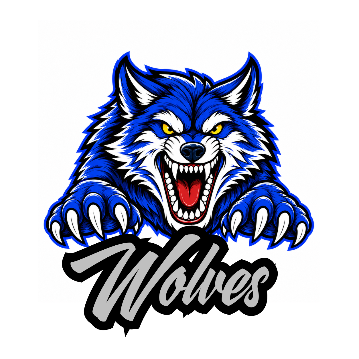 Wolves Fierce Mascot - T-shirt / Hoodie