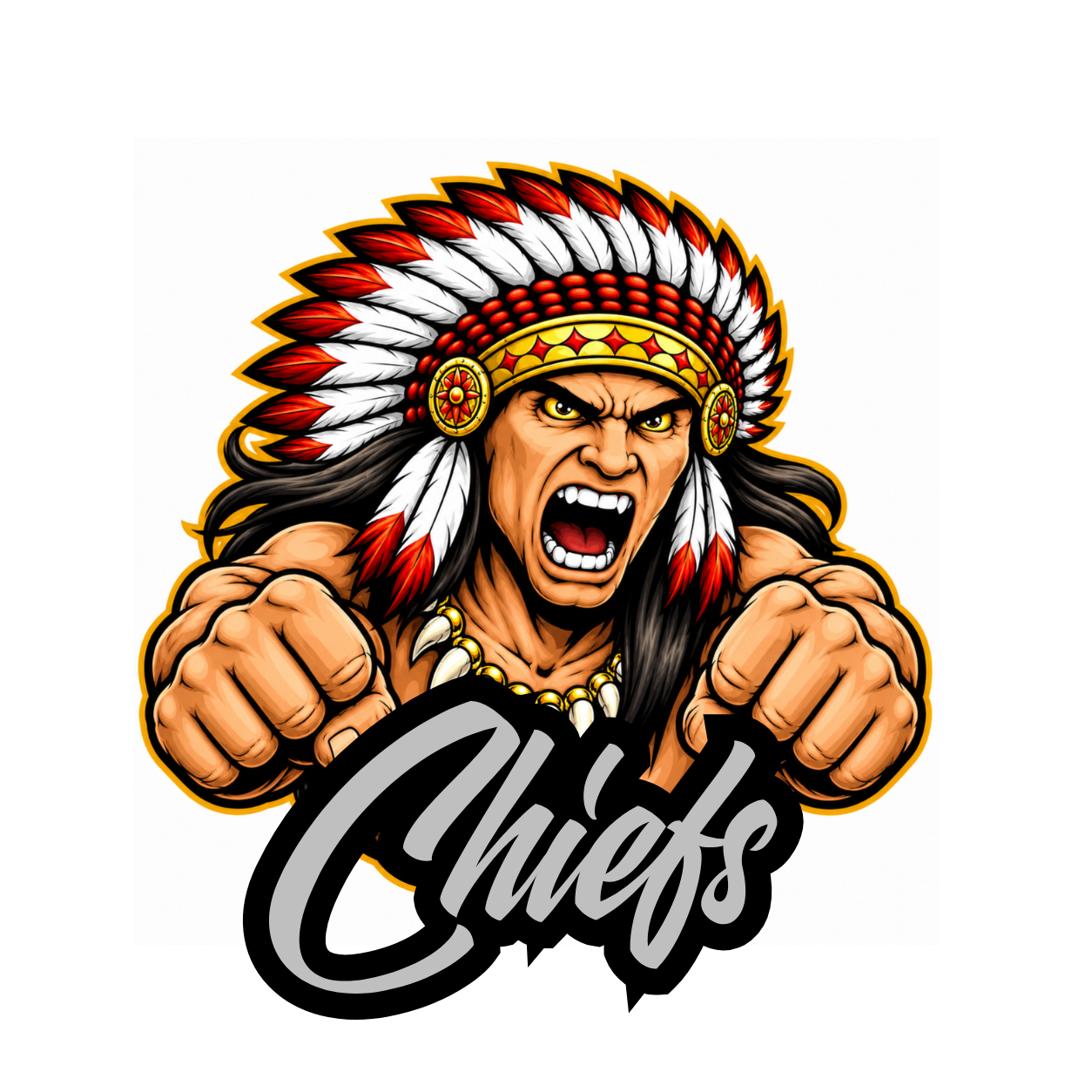 Chiefs Fierce Mascot - T-shirt / Hoodie