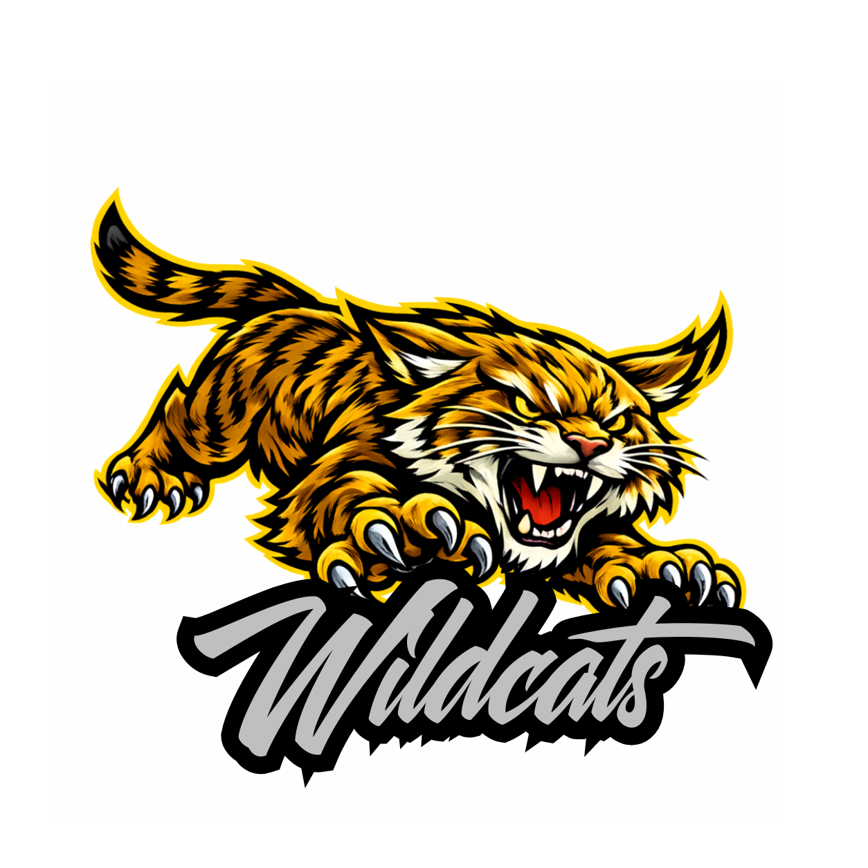 Wildcats Fierce Mascot - T-shirt / Hoodie