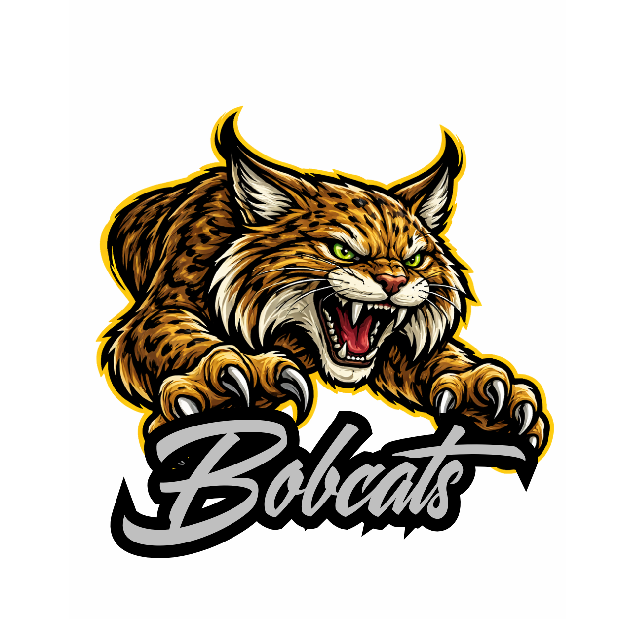 Bobcats Fierce Mascot - T-shirt / Hoodie