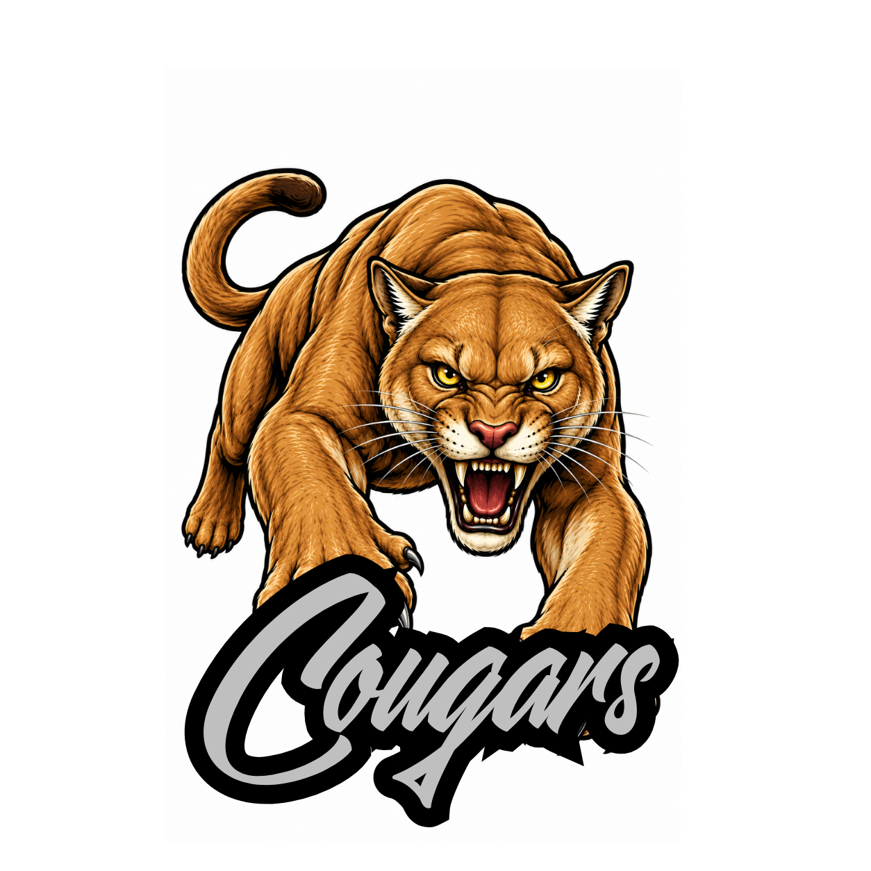Cougars Fierce Mascot - T-shirt / Hoodie