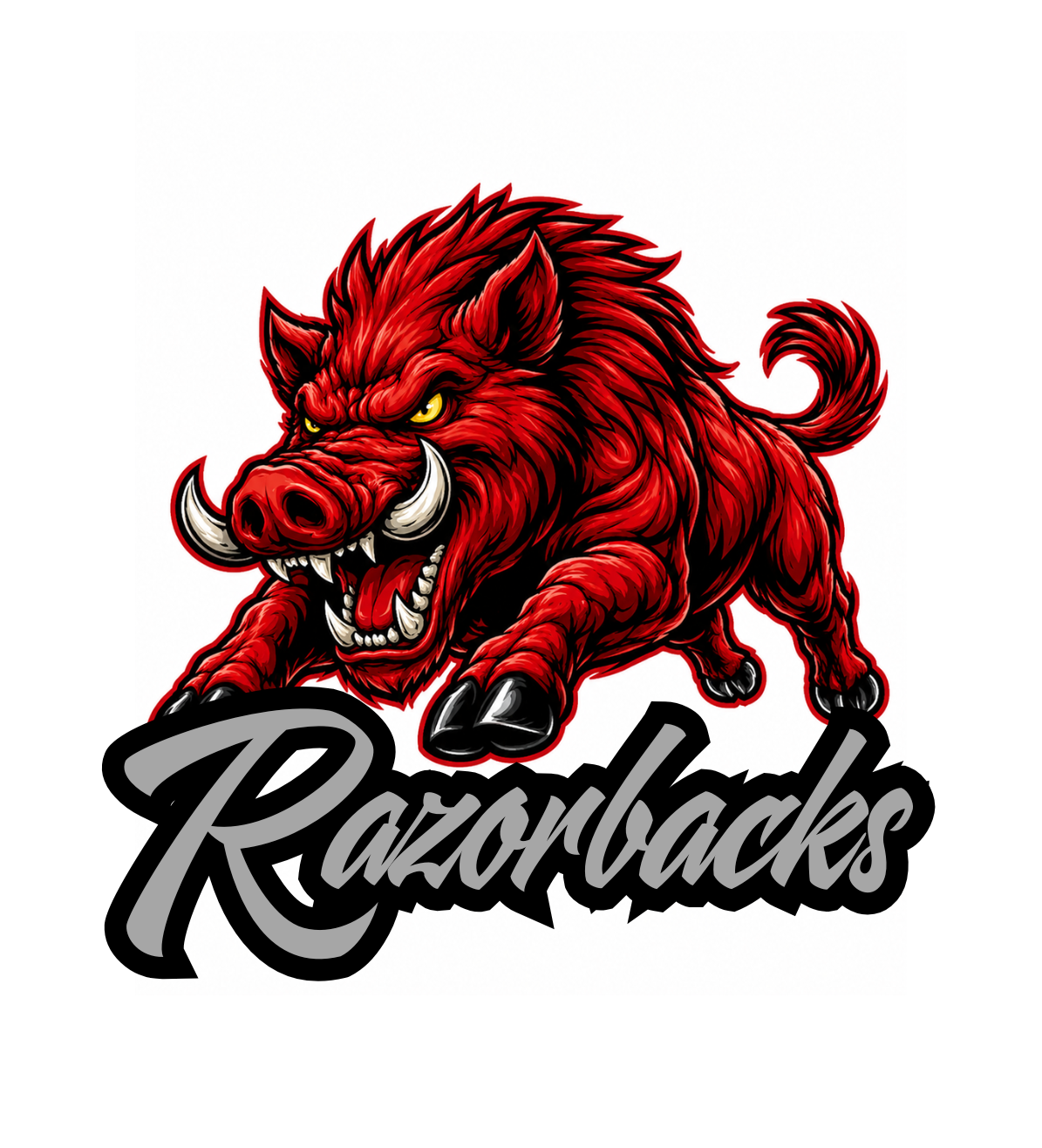 Razorbacks Fierce Mascot - T-shirt / Hoodie